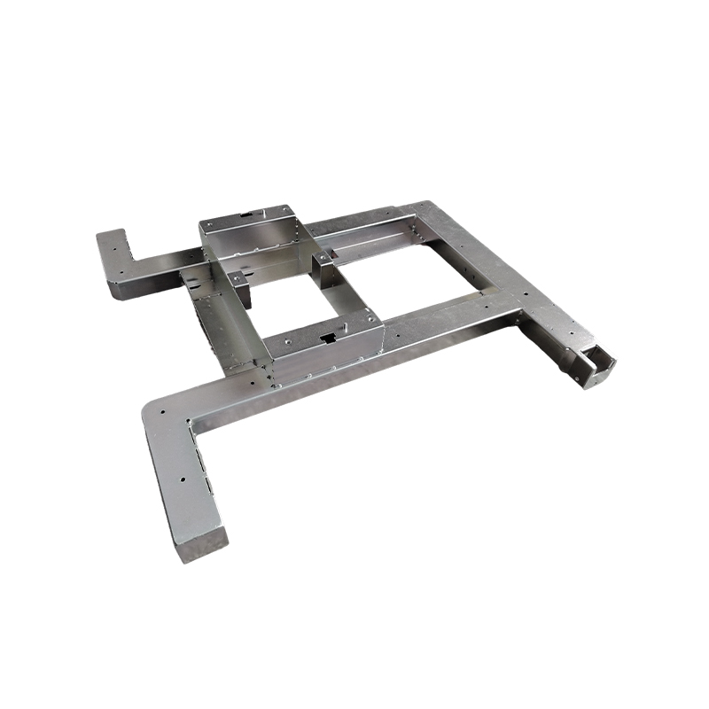 How do medium and large stamping parts improve the safety of the car body?